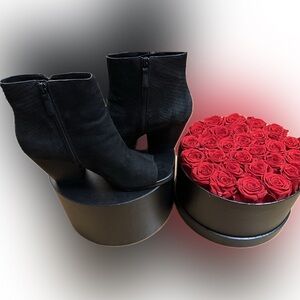 Cole Haan Black Heeled Boots for Women